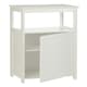 image 5 of Shutter White Wood Floor Cabinet White