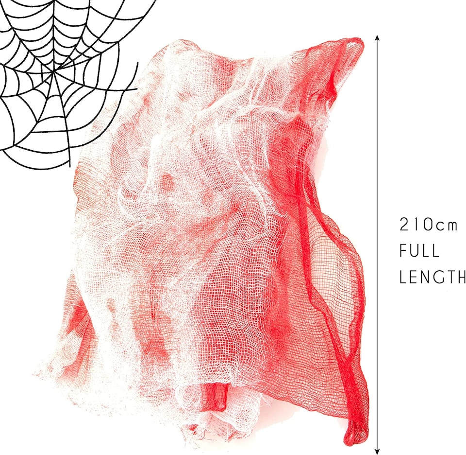 image 1 of PMS Halloween Bloody Gauze Tablecloth - 152 x 213 cm Terrifying Table Decoration