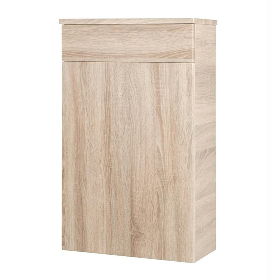 image 1 of 500mm Bathroom Sonoma Oak Floor Standing WC Unit (Central) | Brown | Brown | 1