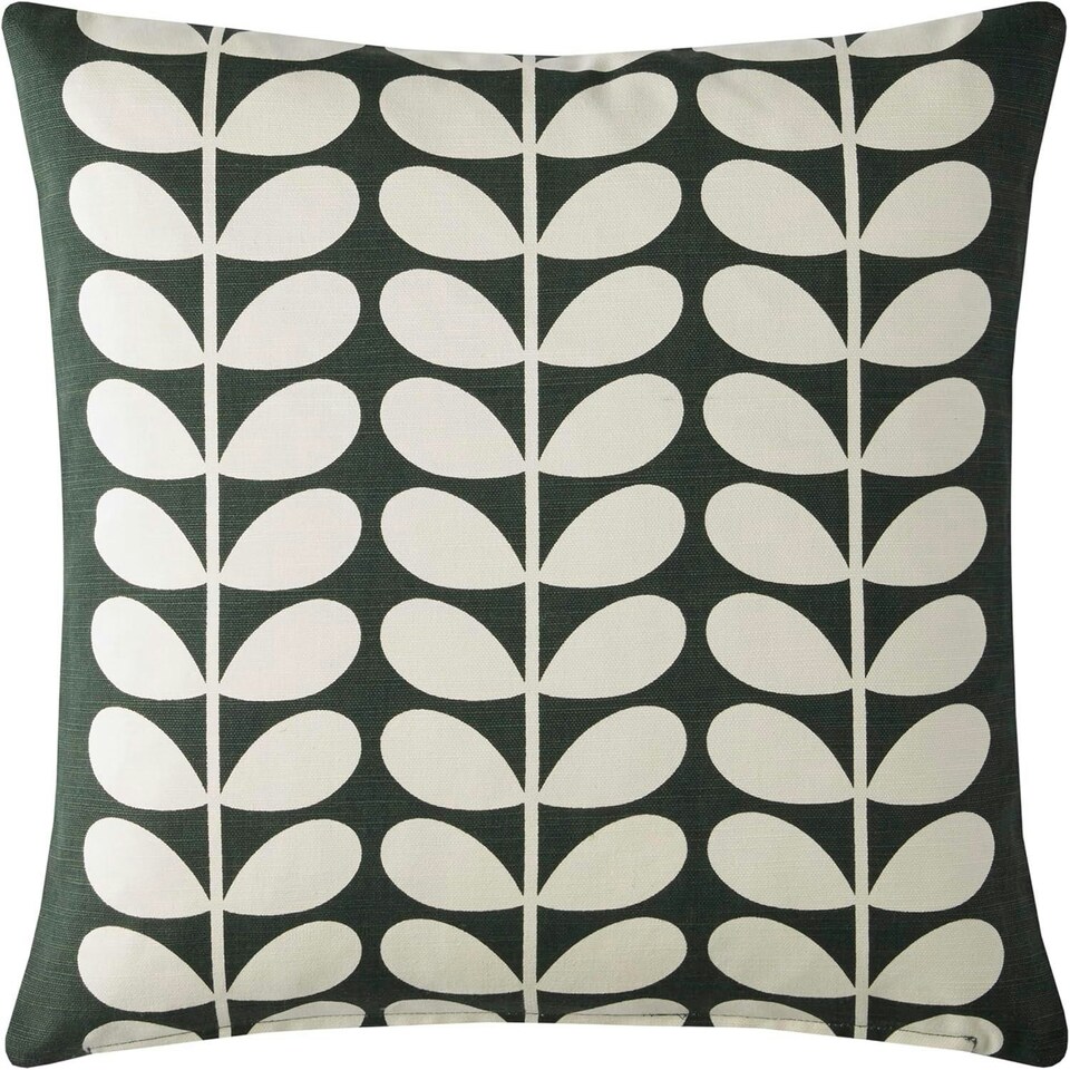 image 1 of Orla Kiely Buttercup Pine Filled Cushion 45x45cm | Green