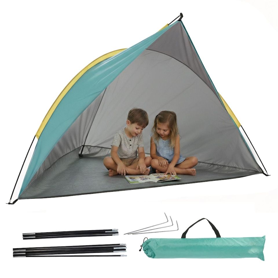 GEEZY Pop Up Beach Tent 2 Person UV Protection Shade 220cm Canopy