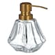 image 2 of Interiors by Premier Modern Lotion Dispenser, Glass Lotion Pump Dispenser With Brass Nozzle, Hand Cream Bottle, Soap Dispenser