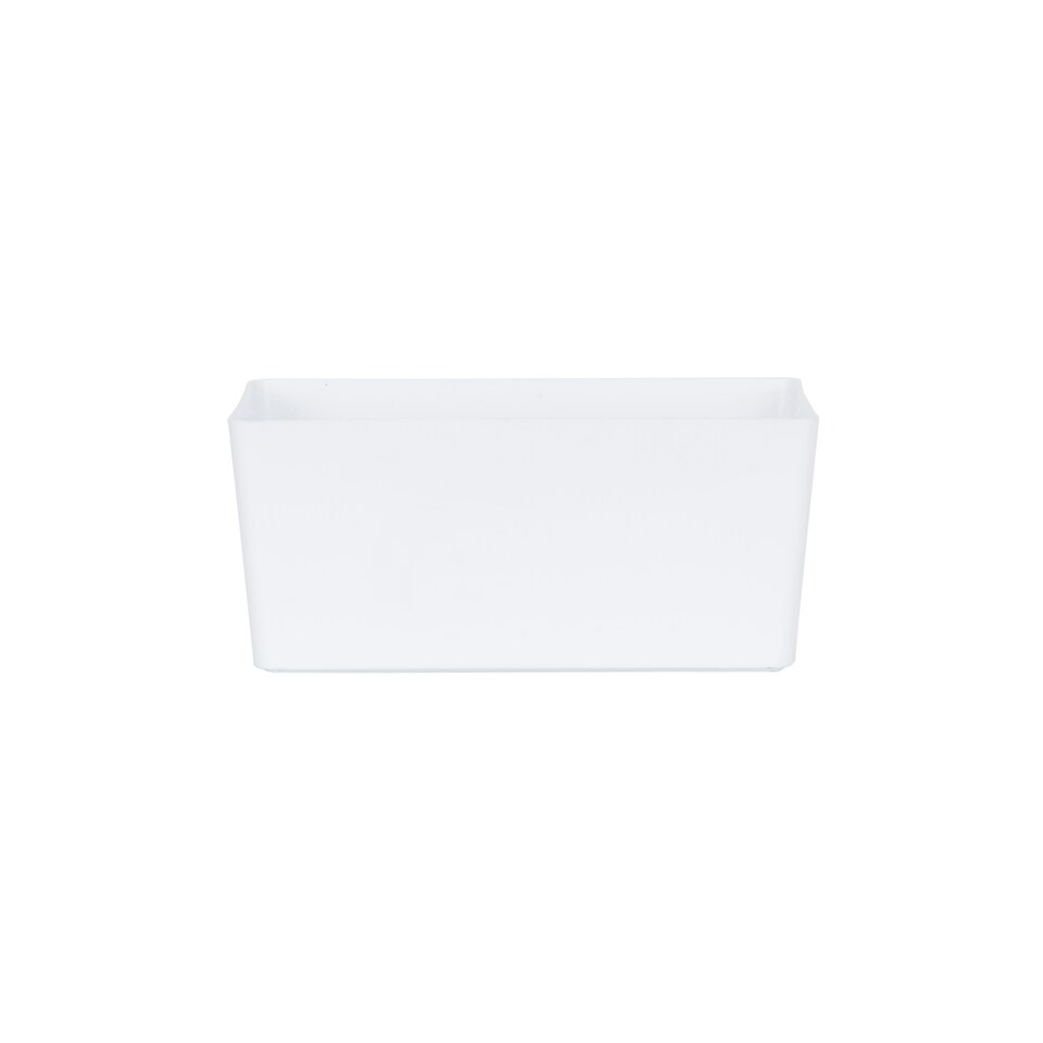 image 1 of Wham Studio 5 x 3.9L Rectangular Plastic Storage Baskets Ice White White