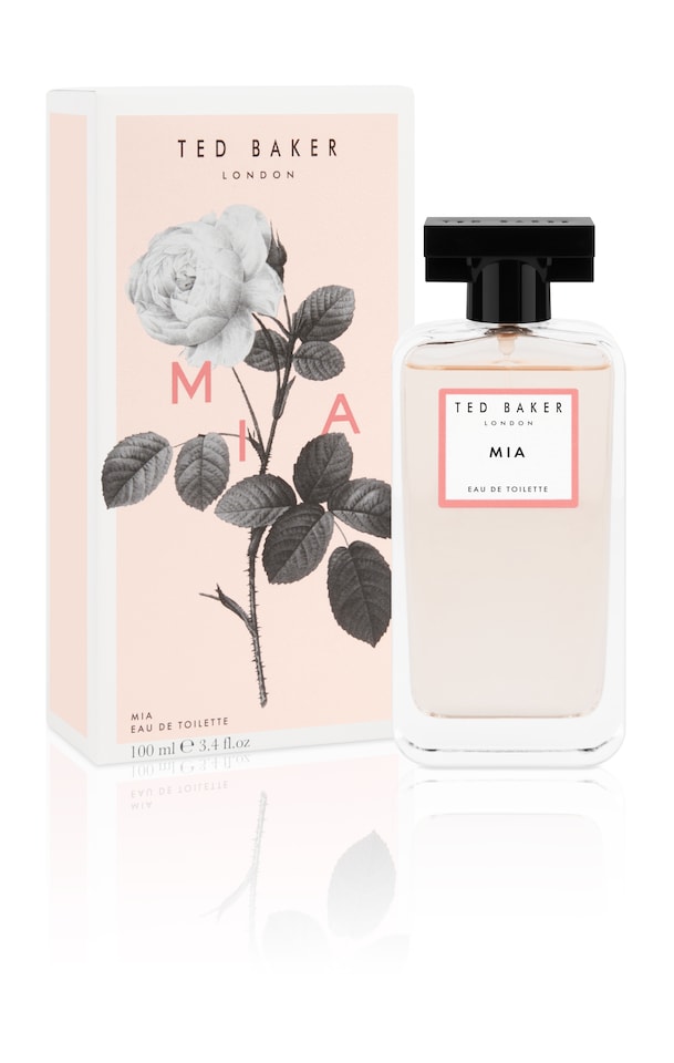image 1 of DECON -  Ted Baker Floret Mia EDT, citrus, sweet raspberry and rose top notes with patchouli and amber base notes, glass bottle, Mia fragrance, 100ml | Black | Multi