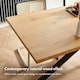 image 3 of VonHaus Abel Rectangular 6 Seater Dining Table with Wood Effect Top