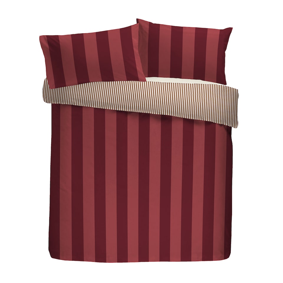 image 1 of Laurence Llewelyn-Bowen Festivo Circus Stripe Duvet Cover Set Red