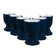 image 1 of Argon Tableware Coloured Ceramic Egg Cups - 5cm - Navy - Pack of 6