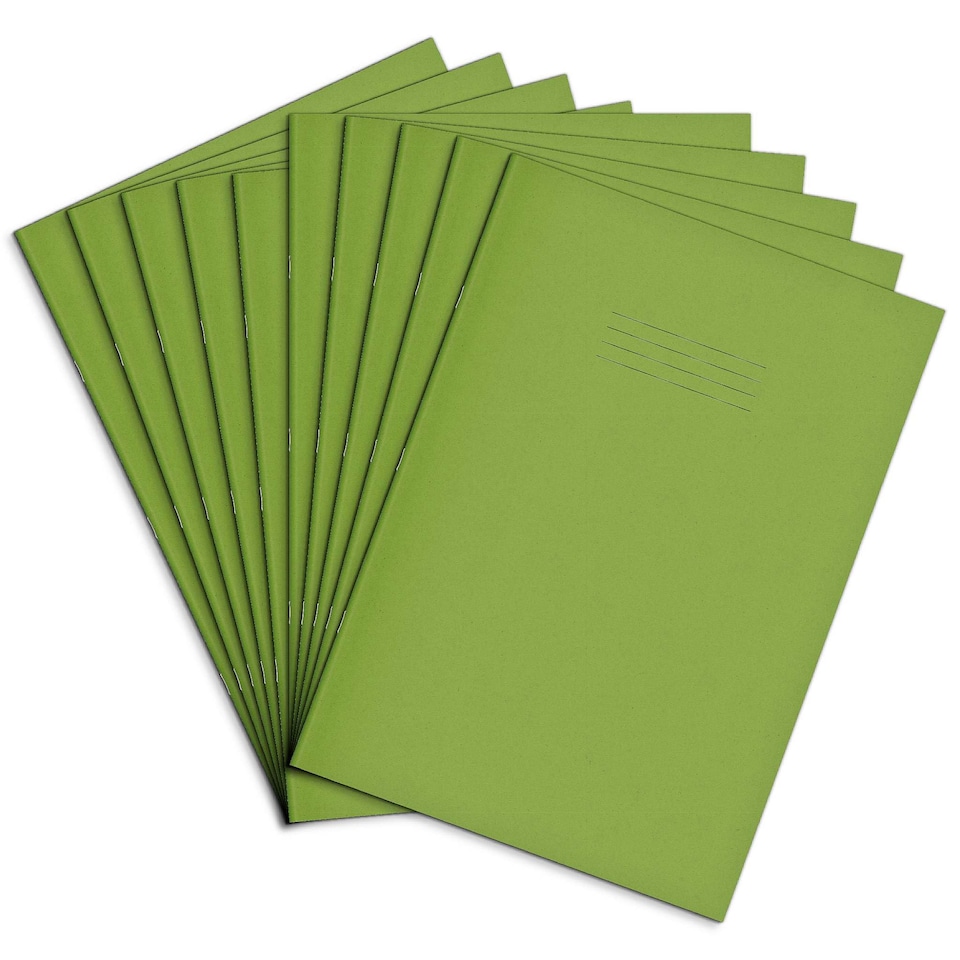 image 1 of Rhino 80 Page Oversized Tinted Book Light Green 13 x 9in 10 Pack