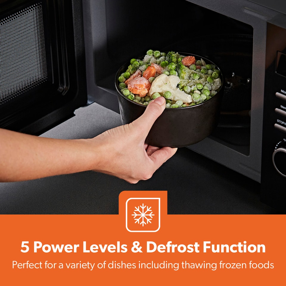 image 1 of GEEPAS 23L Digital Microwave Oven 800W, Black