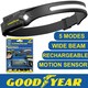 image 1 of Goodyear LED Head Torch Rechargeable Headlamp COB Motion Sensor Waterproof Light
