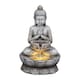 image 4 of Praying Buddha Tabletop Water Feature With LED Lights