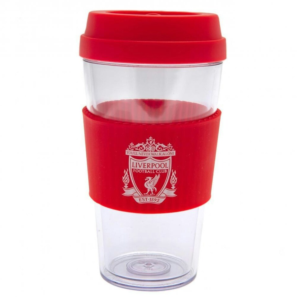 Liverpool FC Crest Travel Mug - Clear/Red - One Size (UTTA6511)