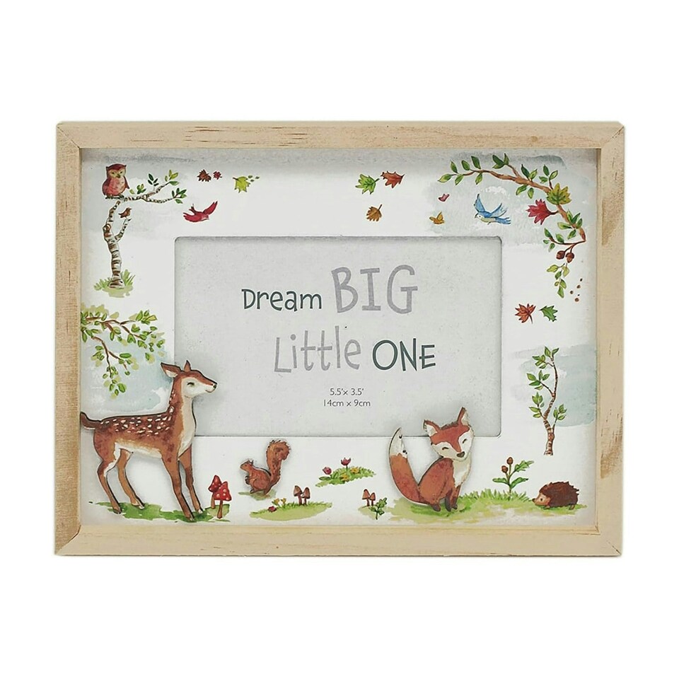 Lesser & Pavey Wooden Photo Frame Woodland Animals | Brown | One Size