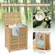 image 9 of COSTWAY 80 L Bamboo Laundry Hamper Clothes Laundry Basket Brown