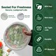 image 6 of 16oz Round White Plastic Meal Prep Containers With Lid BPA Free Food Storage Box 50pc