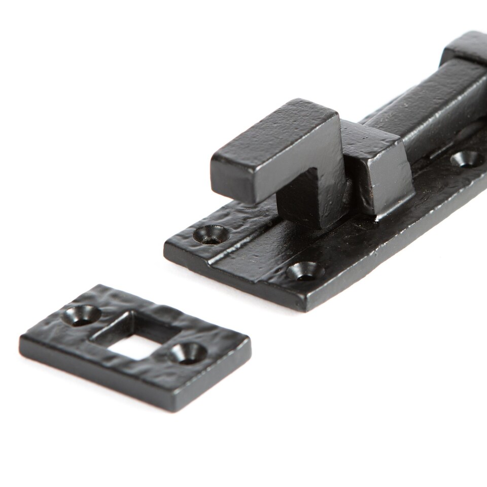 image 1 of Hammer & Tongs Cranked Antique Fish Tail Bolt - W155mm - Black