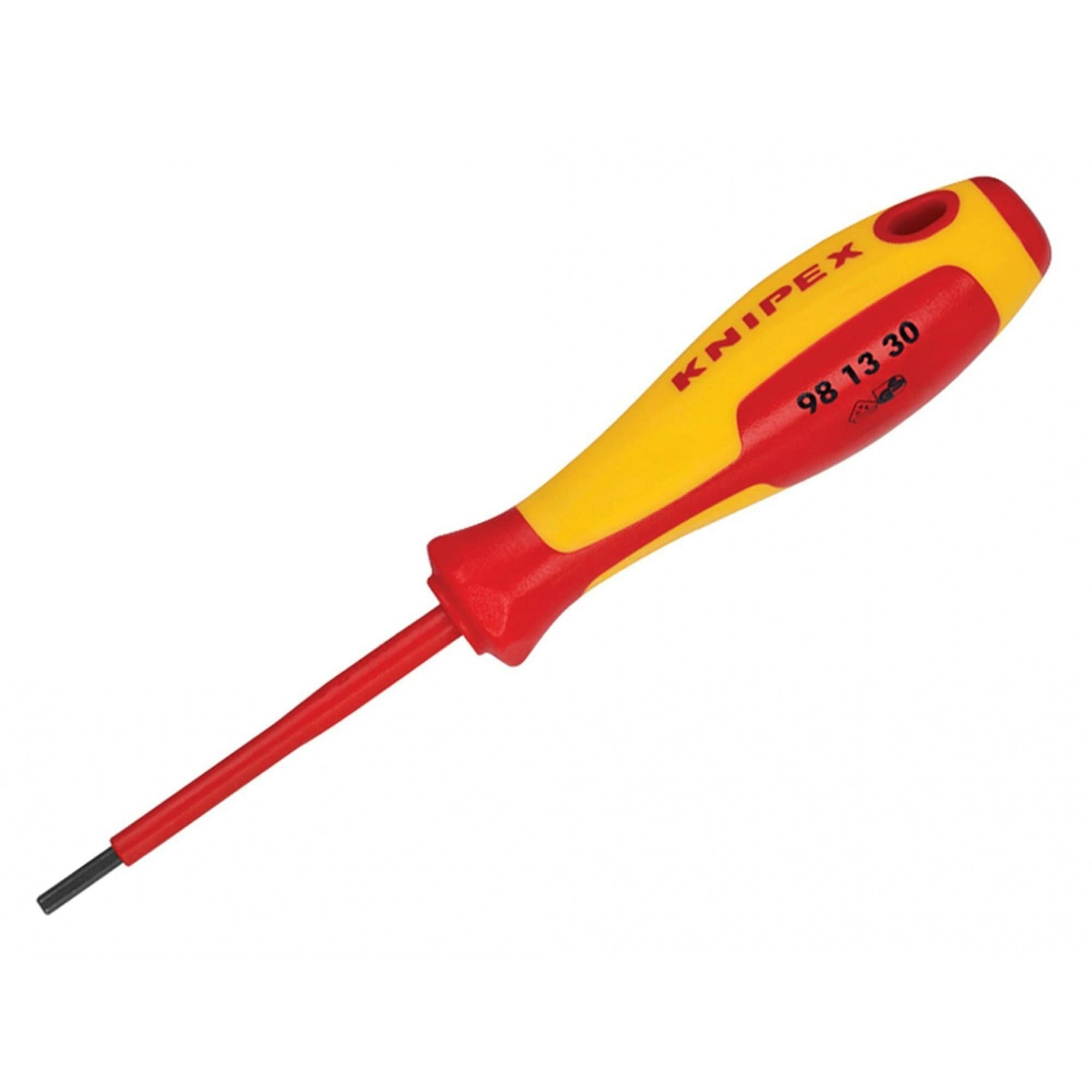 Knipex Vde Screwdriver For Hexagon Socket Screws 3.0 X 182mm - Multi Colour - One Size