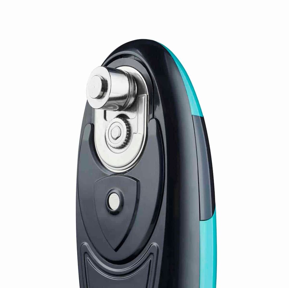 image 1 of Cooks Professional Automatic Can Opener with Simple One Touch Operation | Blue | Teal & Black