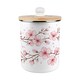 image 1 of Cherry Blossom Food Waste Caddy - Metal 2L Decorative Kitchen Compost Bin