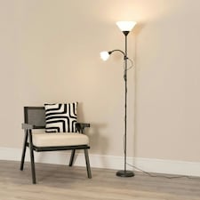 ValueLights Mozz Black Mother and Child Floor Lamp
