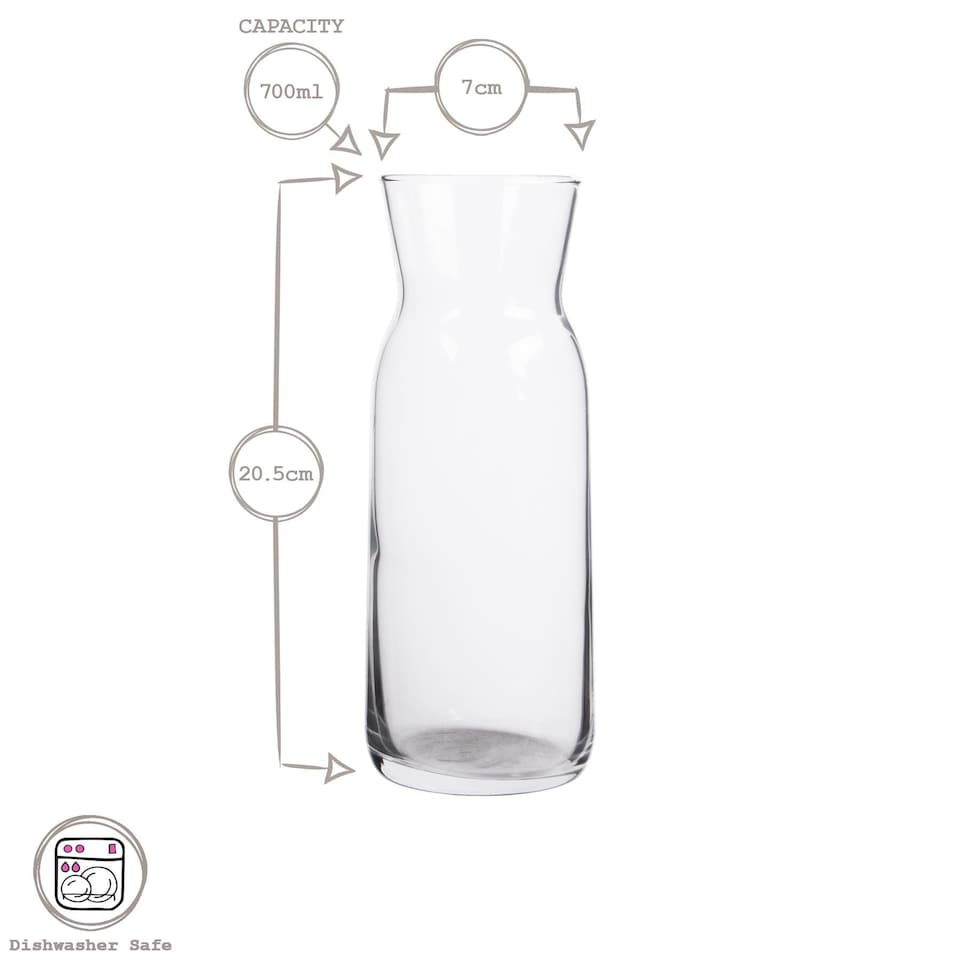 image 1 of LAV Fonte Glass Carafe - 700ml - White Lid