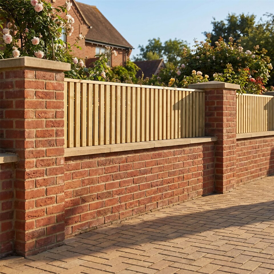 image 1 of Premier Tuscany Wooden  W:6ft x H:1.5ft Trellis Fence Panel Topper Screen (Pack of 5)
