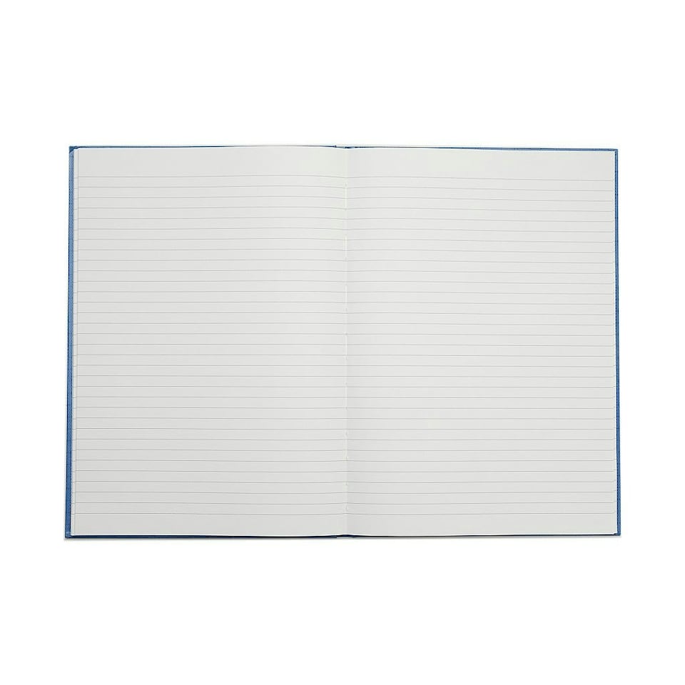 image 1 of Rhino A4 Casebound 192 Page Blue 8mm Lined Hardback Notebook