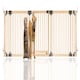 image 1 of Bettacare Wooden Multi Panel Flexible Pet Barrier, Natural Wood, up to 296cm Wide, Dog Barrier for Pets Dogs and Puppy Cream | Natural