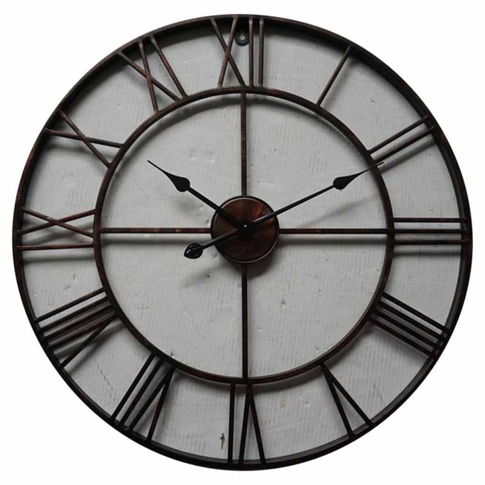 Skeleton Wall Clock - Metal - L5 x W70 x H70 cm - Bronze | Black