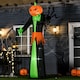 image 2 of HOMCOM 9FT Inflatable Halloween Pumpkin Ghost with Build in LED,  Outdoor Lighted Blow Up Inflatables for Party Indoor, Garden, Lawn