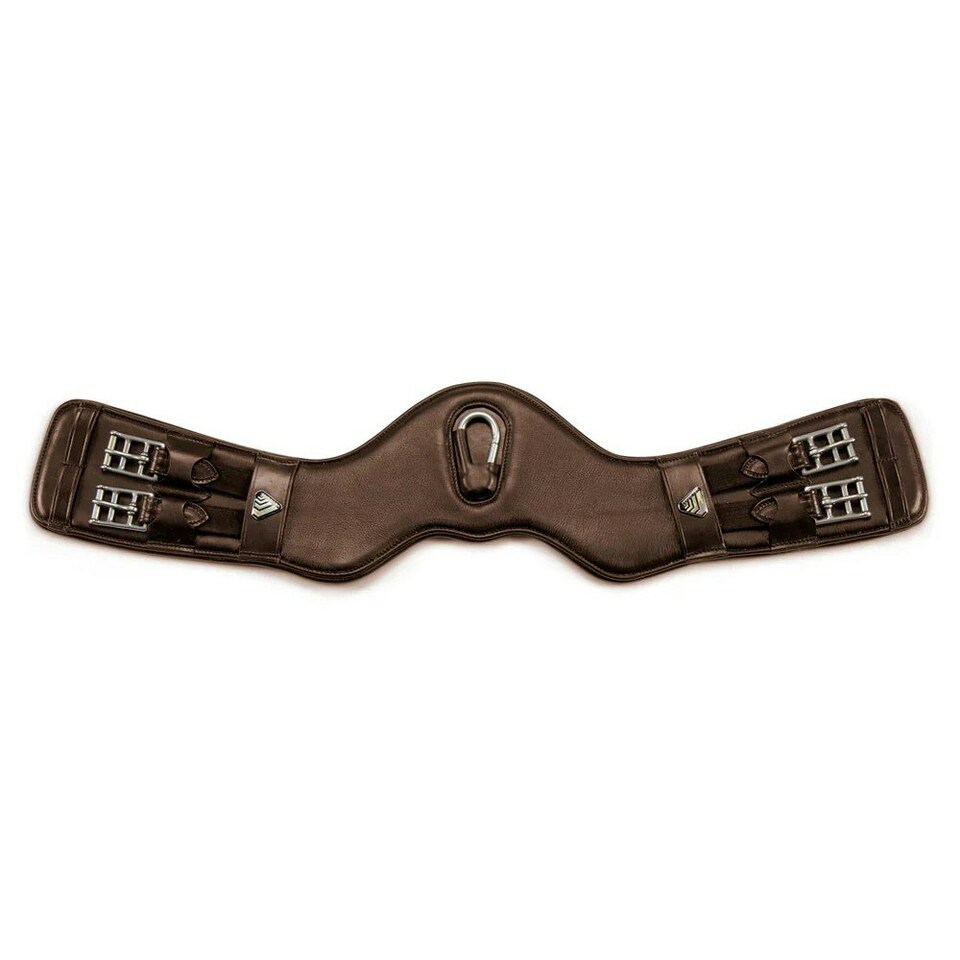 Velociti Lusso Leather Horse Dressage Girth - Havana - 28in