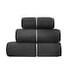 image 4 of Bianca Zero Twist Satin Stitch Cotton Bath Towel | Black | Bath towel