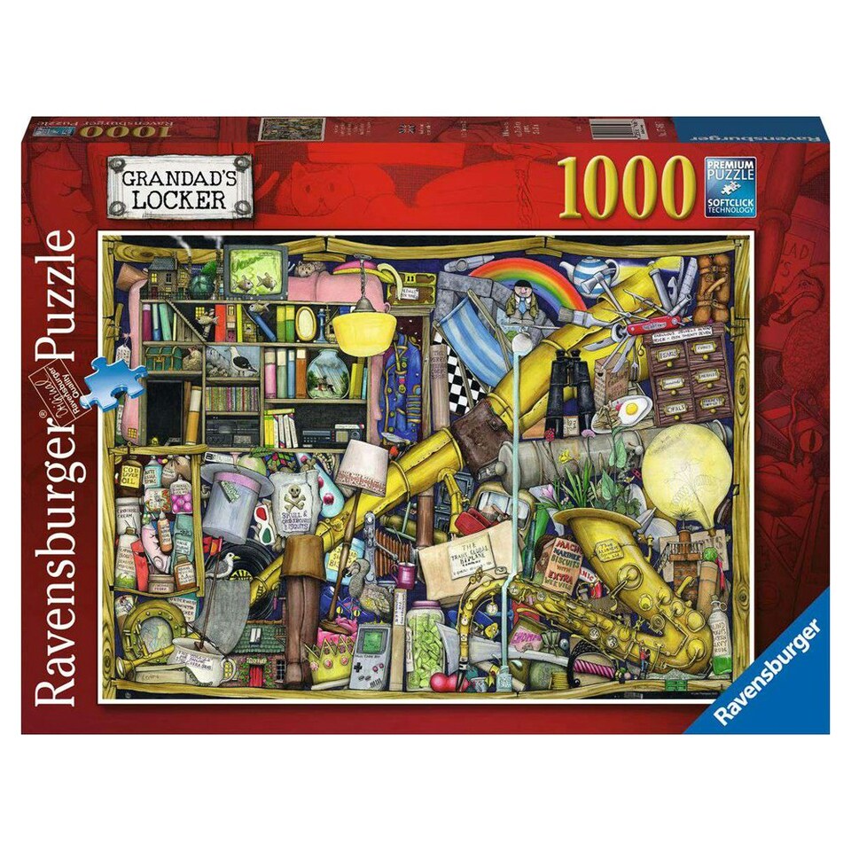 image 1 of Ravensburger Colin Thompson Grandad's Locker 1000 Piece Jigsaw Puzzle