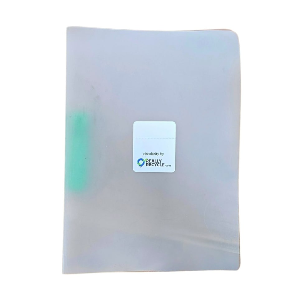 image 1 of A4 ReallyRecycle folio with dry wipe cover | Cream | 1