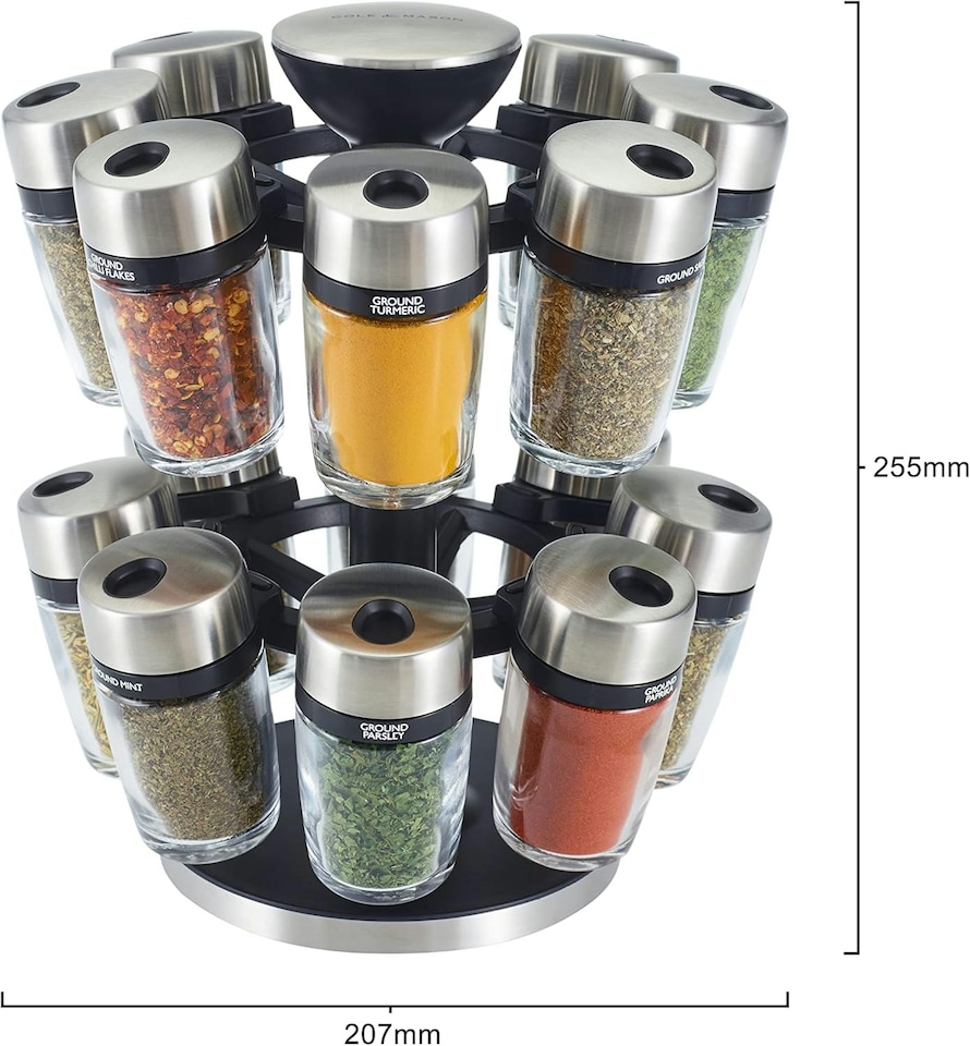 image 1 of Cole & Mason Cambridge 16 Jar Spice Carousel