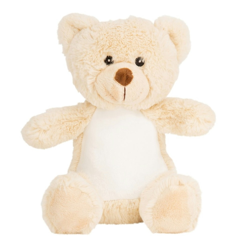 Mumbles Childrens/Kids Printme Mini Teddy Bear Plush Toy - Light Brown - M