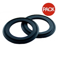 Oracstar Tank Connector Waste Plug Washer (Pack Of 2) - Black - 30mm