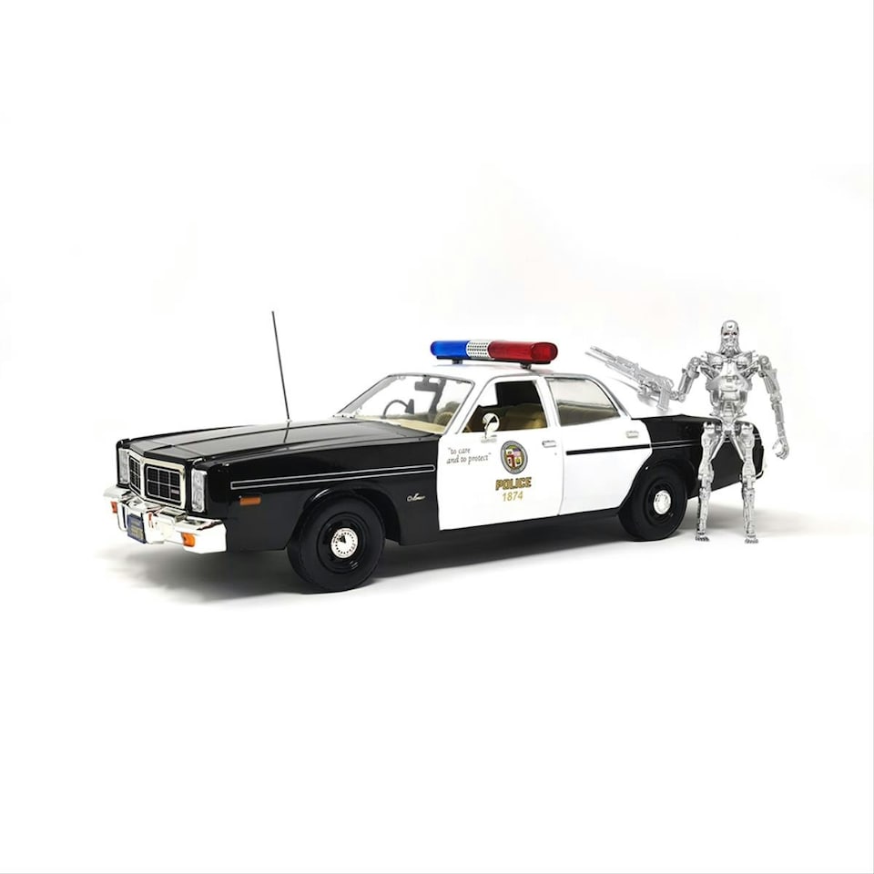 image 1 of Greenlight The Terminator (1984) 1977 Dodge Monaco w/T-800 Figure