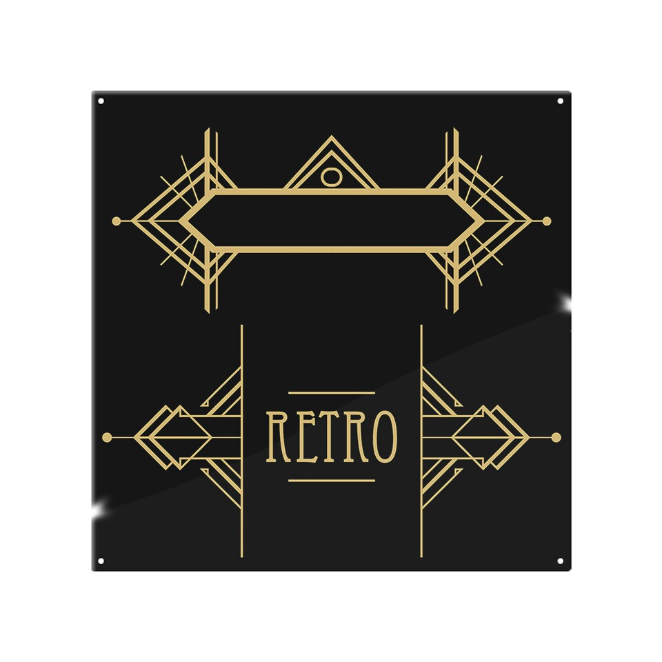 image 1 of Art Deco Retro Splash Back | White