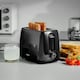 image 2 of GEEPAS  650W 2 Slice Bread Toaster & 2200W Illuminating Electric Kettle Combo Set,Black