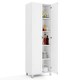 image 1 of COSTWAY Double Door Tall Storage Cabinet Freestanding White White