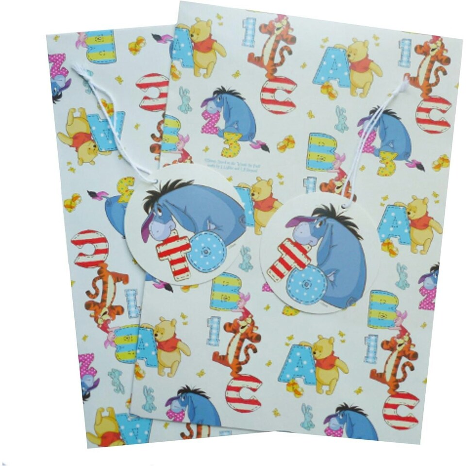 Winnie the Pooh Paper Gift Wrap Sheets - Multicoloured - One Size