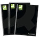 image 1 of Q-Connect Hardback Wirebound Book, A5, Black, Pack of 3
