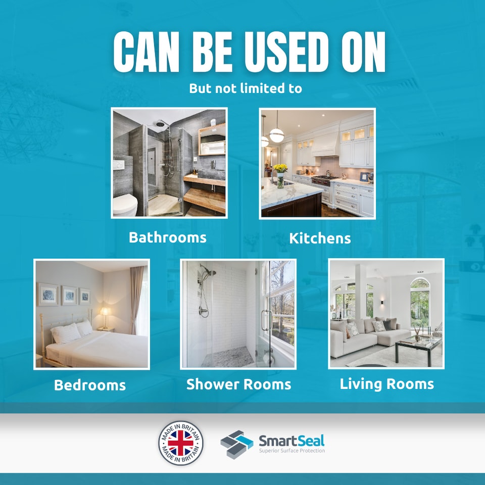 image 1 of SmartSeal - Anti-Mould Paint - Magnolia (5L) For Bathroom, Kitchen and Bedroom Walls & Ceilings - Protection Against Mould