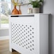 image 7 of Medium Radiator Cover MDF Wooden Home Decorative Modern Design | White