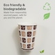 image 3 of 50pc 8oz Hot Cold Printed Paper Cups Hot Cold Drinks Biodegradable BBQs Picnics Weddings