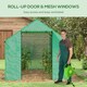 image 4 of Outsunny Tunnel Greenhouse W/ UV-resistant PE Cover, Wide Door, 2 x 3(m), Green