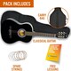 image 3 of 3rd Avenue 3/4 Size Classical Guitar Pack Black