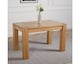 image 5 of Kuba 125 x 80 cm Chunky Oak Small Dining Table and 4 Berkeley Chairs | Brown | Brown