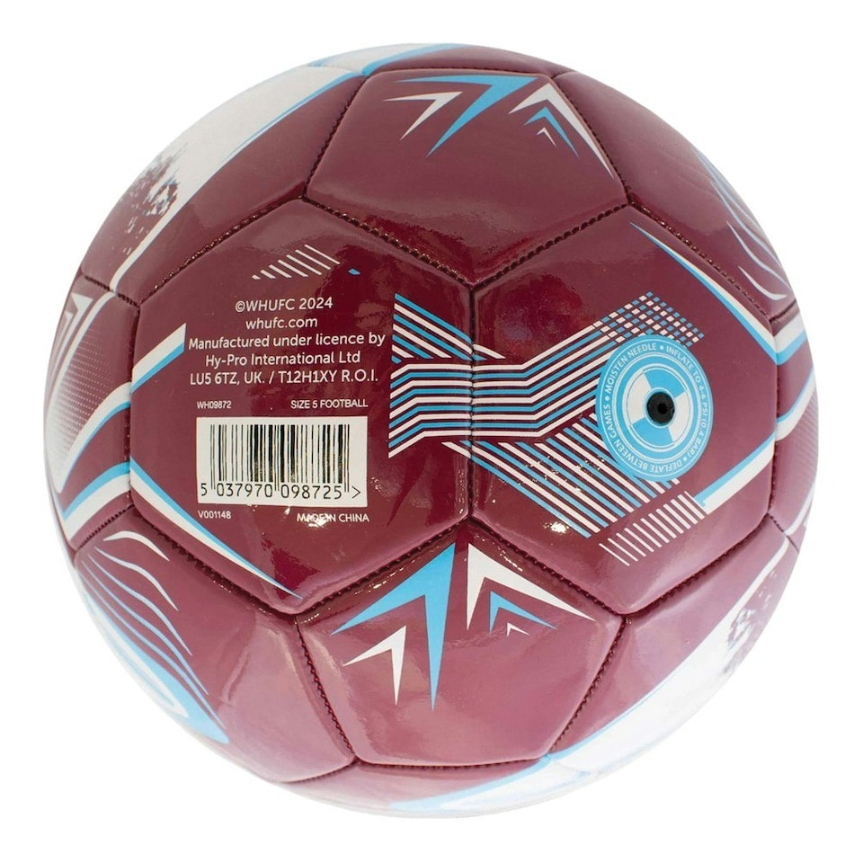 image 1 of West Ham United FC Turbine Mini Football - Claret - 1 Red